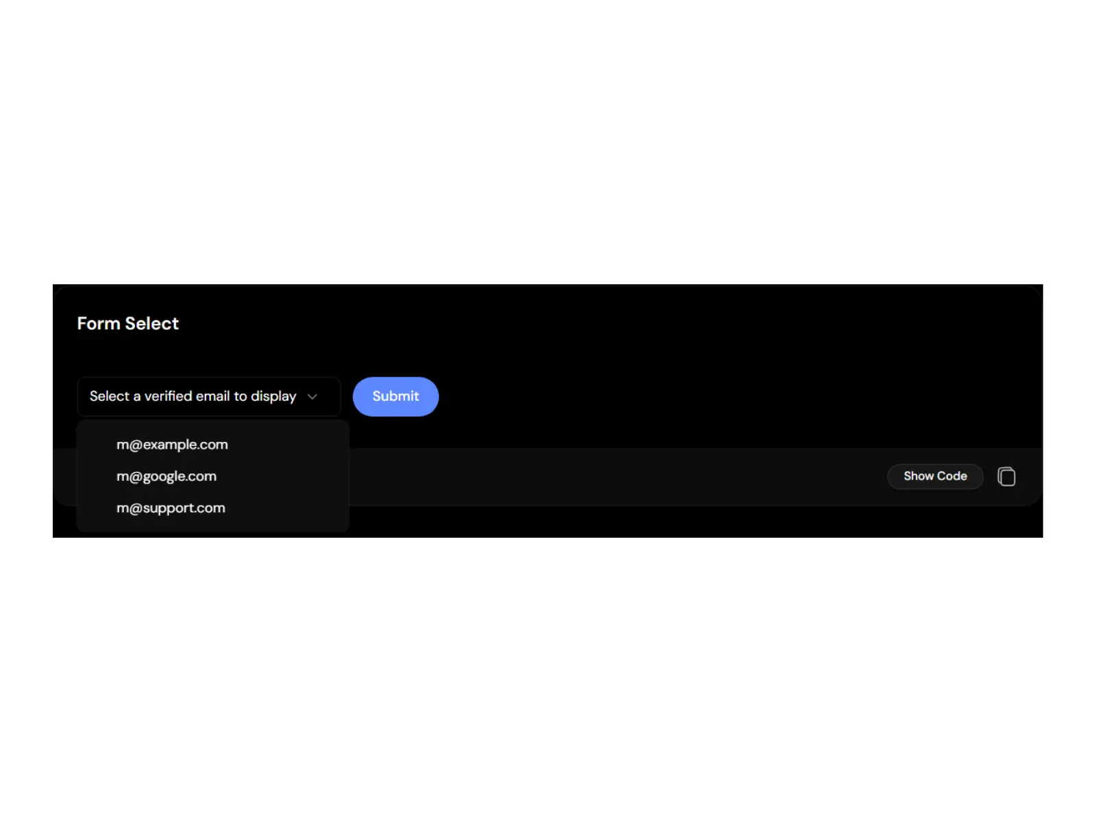 Form Select with Submit Button
