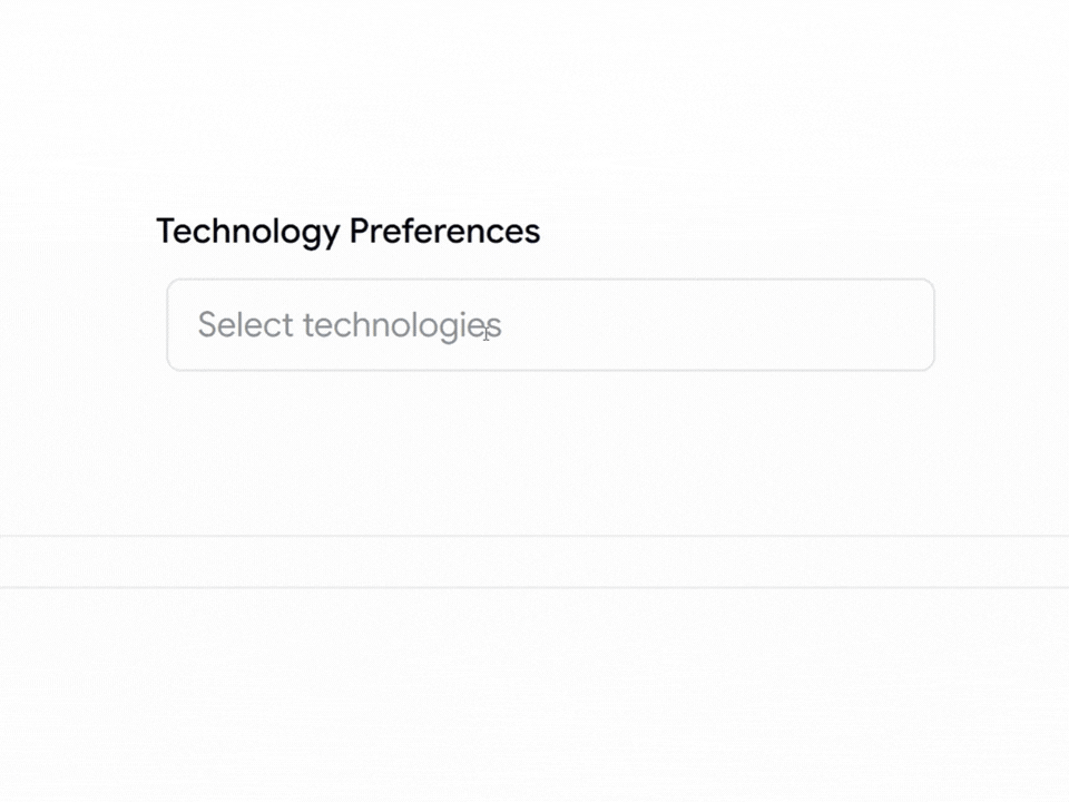 Select with multiple options