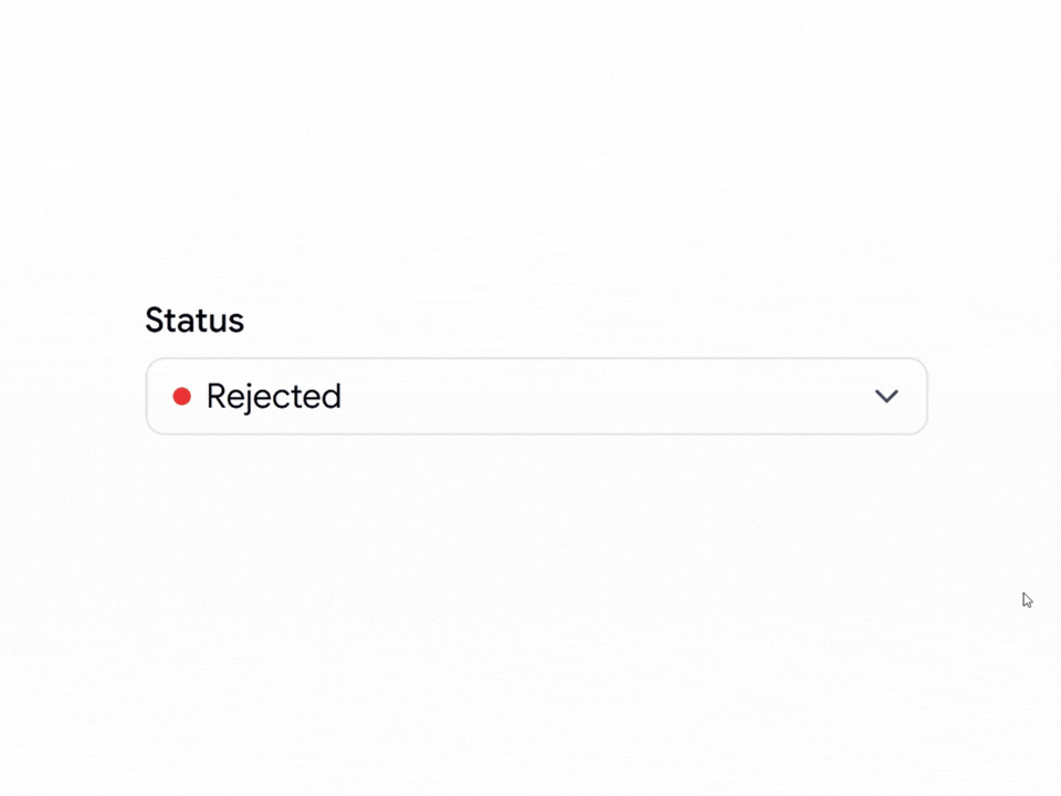 Select with status